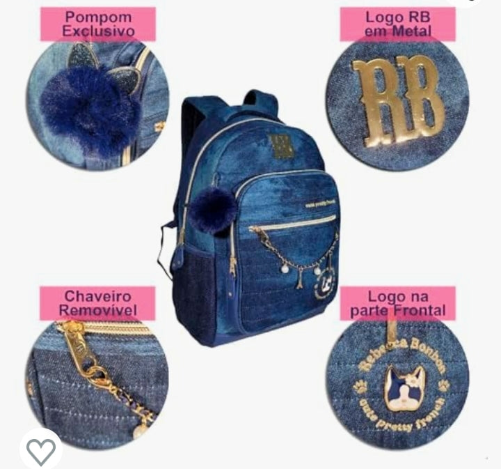 Mochila Rebecca Bonbon Jeans G RB24063