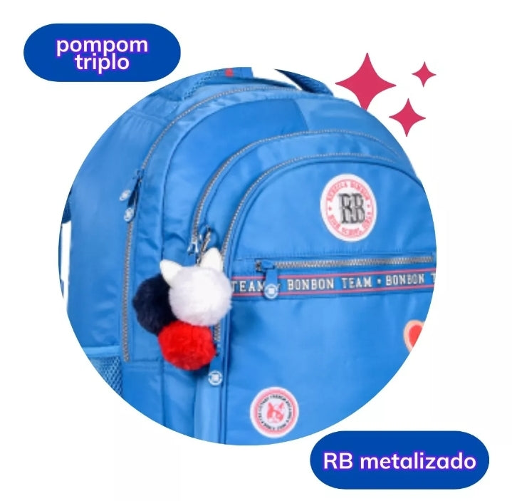 Kit Mochila de Rodinha + Lancheira + Estojo