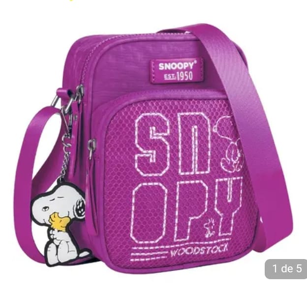 BOLSA TRANSVERSAL COLORIDA SNOOPY SP2379